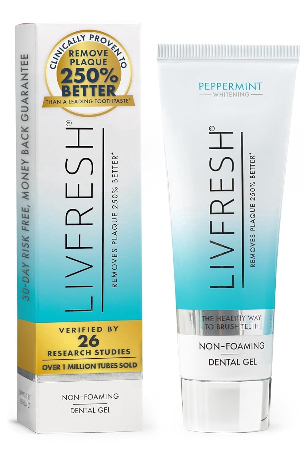 LIVFRESH Dental Gel by Livionex - Clinically Proven to Remove