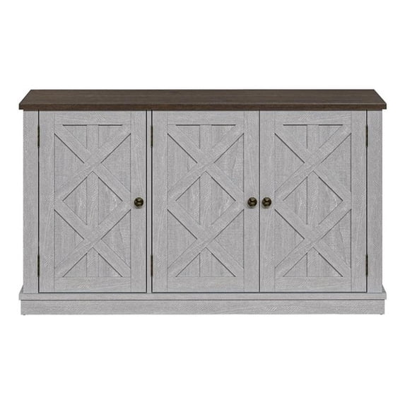 LIVILAND 48 in. TV Stand Media Console for TV up to 53 in. - Off White