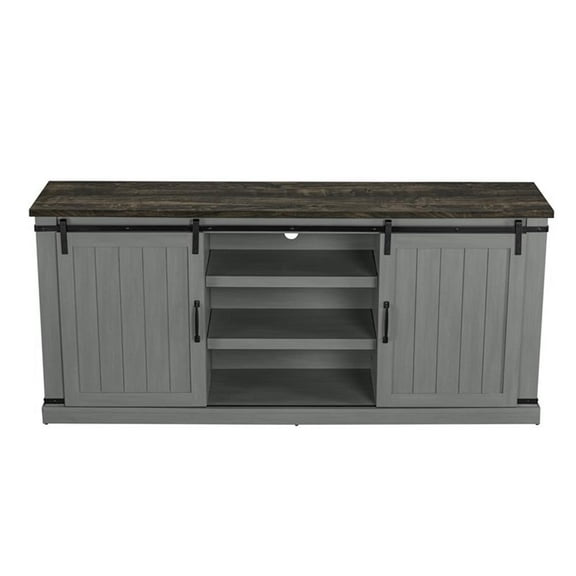 LIVILAND 68 in. TV Stand Media Console for TV up to 70 in. - Gray