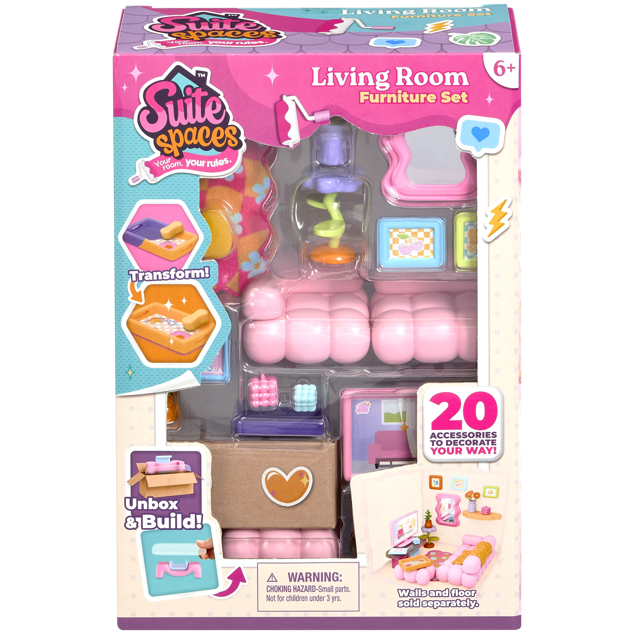 Suite Spaces Living Room Pack: Build the Dollhouse of Your Dreams