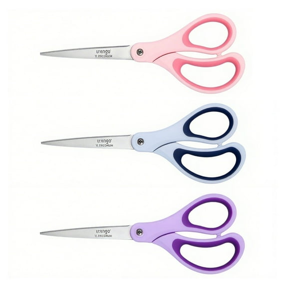 LIVINGO 3-Pack Titanium Coated Scissors Set – Office & Home Use