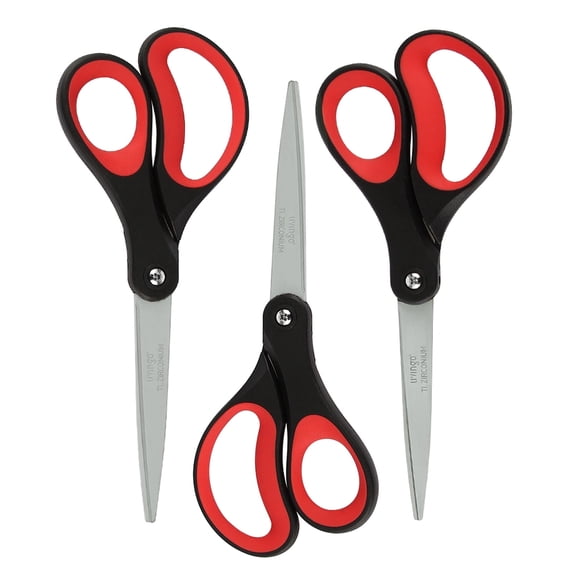 LIVINGO Titanium 3 Pack All-Purpose Scissors, 3 Count