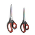 thumbnail image 1 of LIVINGO Fabric Scissors, 2 Pack Professional Titanium Sharp Heavy Duty Shears 9.5" / 8.5" Red, 1 of 6