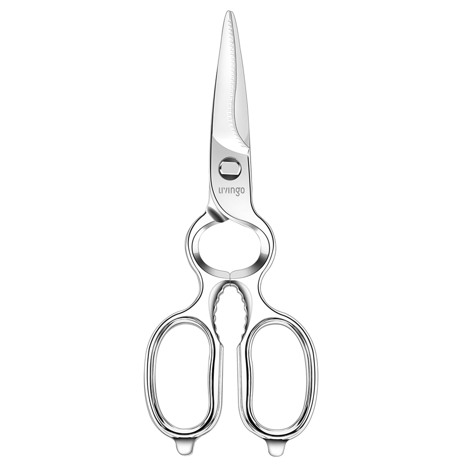 LIVINGO Heavy Duty Kitchen Shears, Come Apart Sharp Stainless Steel Cooking Scissors 8.5 inch