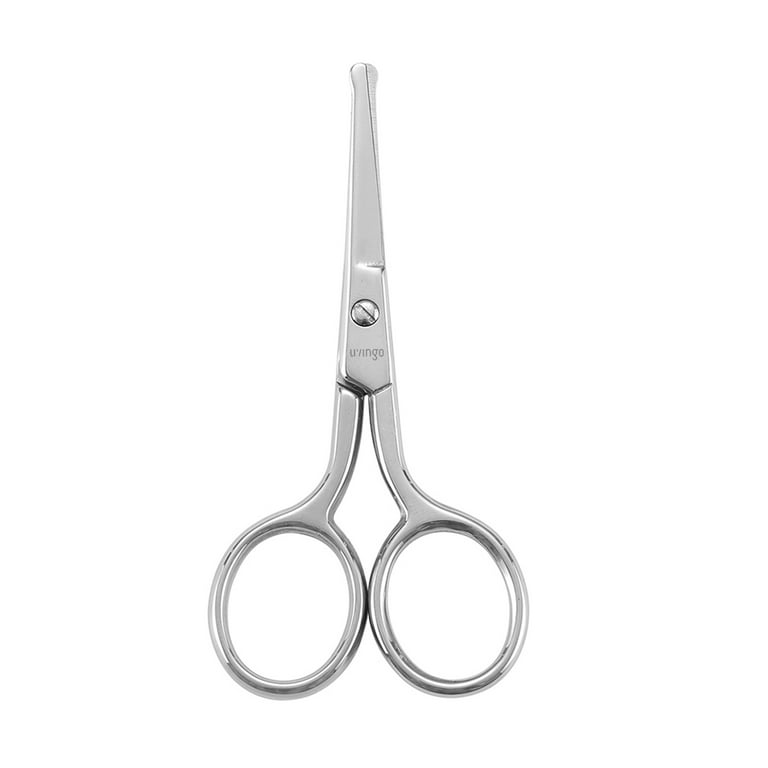 Buy LIVINGO Nose Hair Scissors Beauty Round Safety Scissors Premium  Stainless Steel Cuticle Scissors Eyebrows Eyelashes Chin Beard Facial Hair  For Cutting Dry Skin from Japan - Buy authentic Plus exclusive items