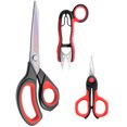 thumbnail image 1 of LIVINGO Sharp Sewing Scissors Set Titanium Fabric Cutting Scissors Thread Snips Embroidery Red, 1 of 9