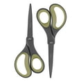 thumbnail image 1 of LIVINGO Titanium All Purpose Scissors, 8 Inch, Green & Gray, 2 Count, 2 Pack, 1 of 7