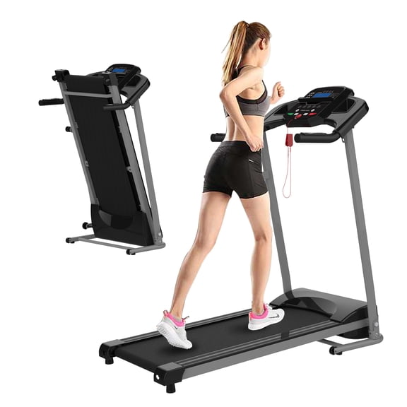 LIVIVOX Folding Treadmill,Treadmills of home 265 LBS Capacity,Treadmill for Running and Walking,Max 3.0 HP Electric Treadmill with LED Display,Bluetooth,Pulse Sensors