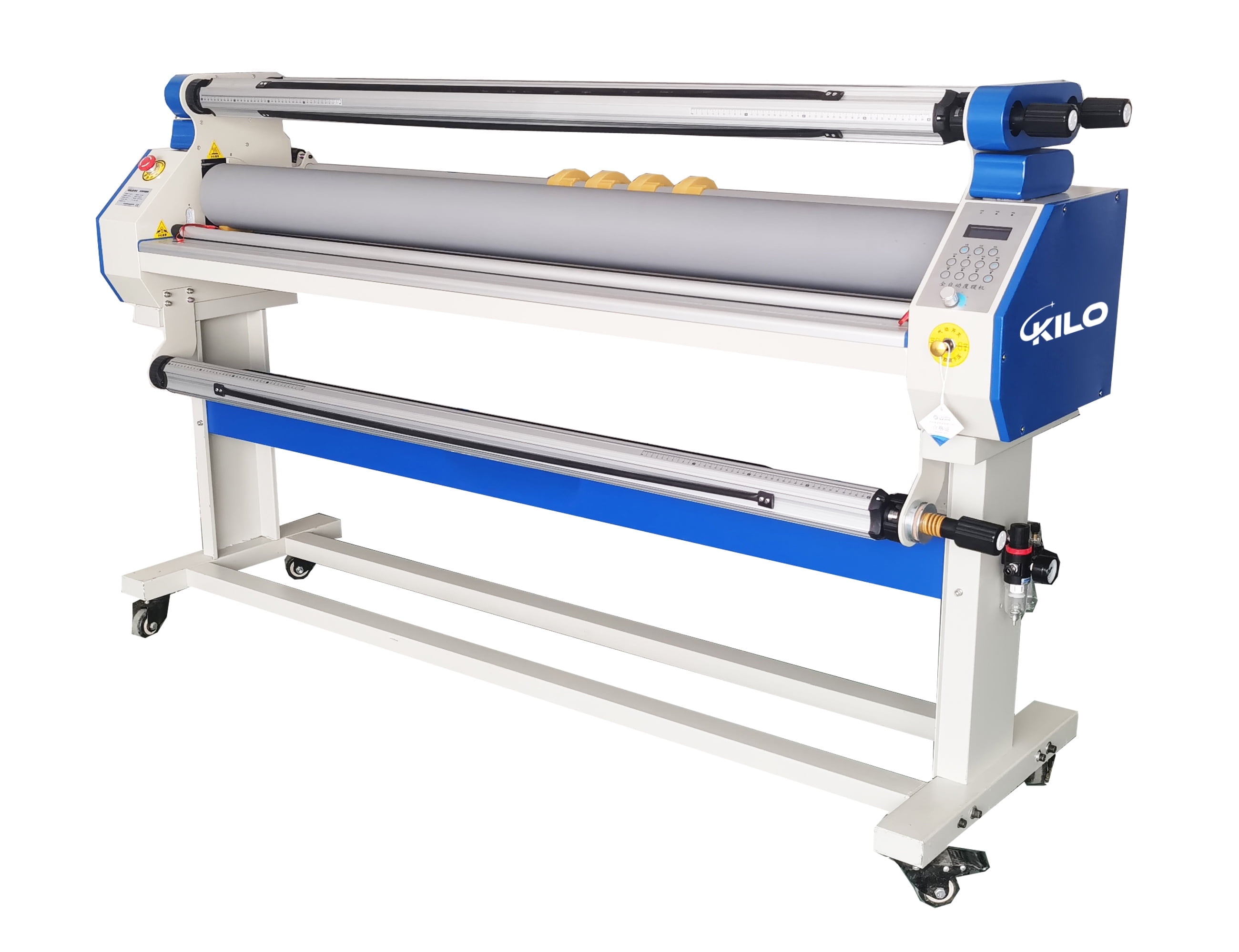 LIVIVOX Full-Auto Cold Laminator Machine with Heat Assisted and Trimmer, 67" Wide Format, Max laminating speed 40 ft/min