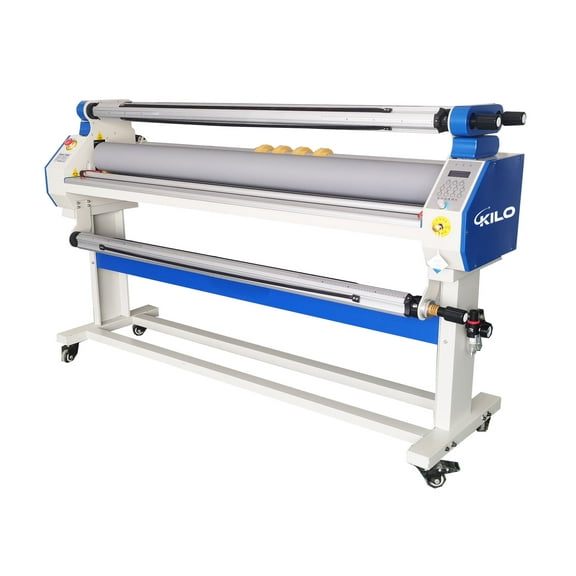 LIVIVOX Full-Auto Cold Laminator Machine with Heat Assisted and Trimmer, 67" Wide Format, Max laminating speed 40 ft/min