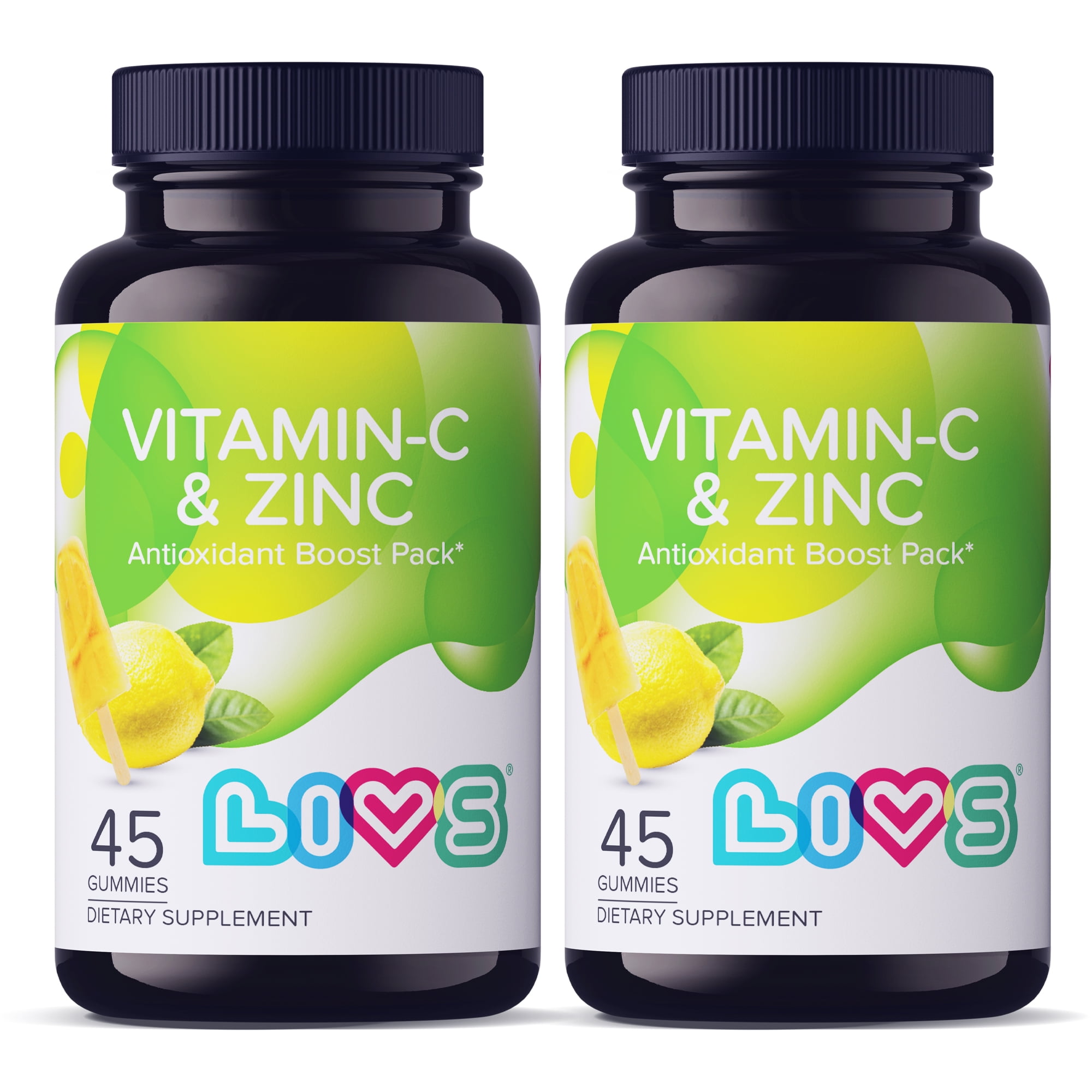 LIVS Vitamin C & Zinc Gummies for Adults & Children – 125mg Vitamin C & 20mg Zinc Per Dose | Vegan Gummy Vitamin for Skin Health, Blood Pressure & Metabolism | Gluten Free Kosher Supplements – 90 Ct