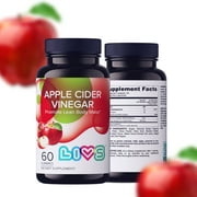 LIVS Apple Cider Vinegar Gummies – 60 Vegan ACV Gummies for Belly Fat Reduction, Gut Health, and Energy Boost
