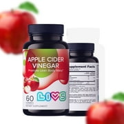 LIVS Apple Cider Vinegar Gummies – 60 Vegan ACV Gummies for Belly Fat Reduction, Gut Health, and Energy Boost