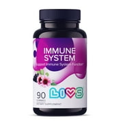LIVS Immune System Gummy Booster – Zinc Support Supplement, Elderberry, 90 Gummies