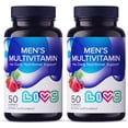 thumbnail image 1 of LIVS Men’s Multivitamin Gummies, Daily Energy & Muscle Support with Zinc & B12, Vegan, Berry Blend Flavor, (Pac k of 2) 100 Count, 1 of 9