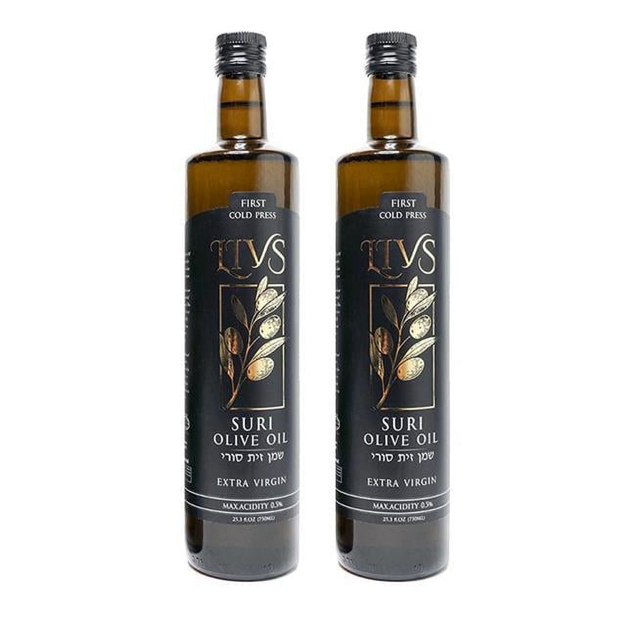 LIVS Suri Blend Extra Virgin Olive Oil – 750ml |Pack of 2| – First Cold Pressed, Unfiltered, Mediterranean Robust Flavor