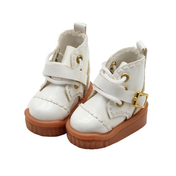 LIWEN 1 Pair Doll Boots Anti-deformed Novelty Rubber Cute Appearance Doll Short Boots for Display