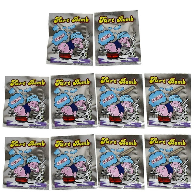 LIWEN 10Pcs Great Bomb Nasty Smelly Fart Bags Prank Joke Trick Party