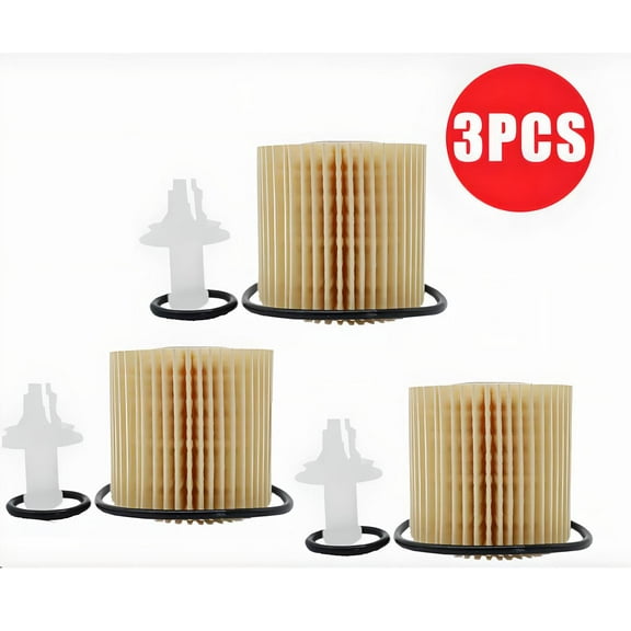 LIXI Engine Oil Filter For Toyota Scion Lexus Camry 04152-YZZA1 04152-0V010,3 Packs,