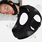 LIXI Polyamide Anti-Snoring Chin Strap   Engineered for Comfort Adjustable Fit, Breathable Durable Fabric for Silent Nights Black