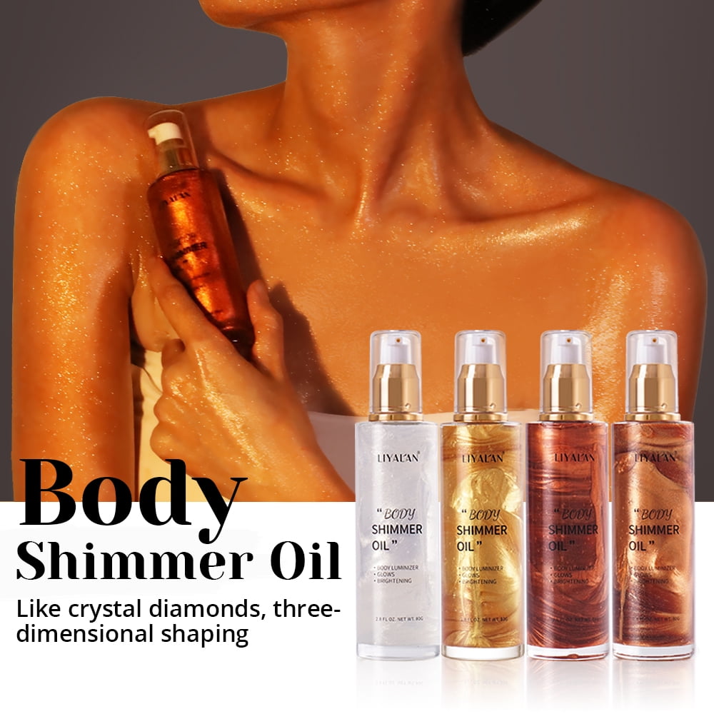 Beauty Cosmetics Skin Care Body Glitter Waterproof Liquid Highlighter  Shimmer Body Oil - China Shimmer Body Oil and Body Shimmer Oil Private  Label price
