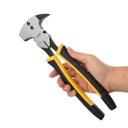 LIYU 10 Inch 250mm Fencing Pliers, Heavy Duty Multi-Tool Fence Pliers with Hammer Head, Nail Puller, Wire Cutter & Staple Remover, Cr-V Steel, for Fencing, Construction & Home Repair
