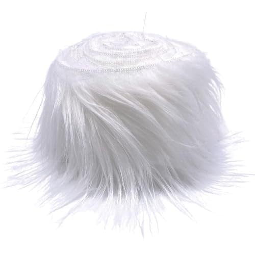 LIYUNMIAO 1 Roll Craft Fluffy Fabric Dwarf Beard Making Fabric Faux Fur Craft Fabric Xmas Stocking Making Fabric Doll Beard Making Material