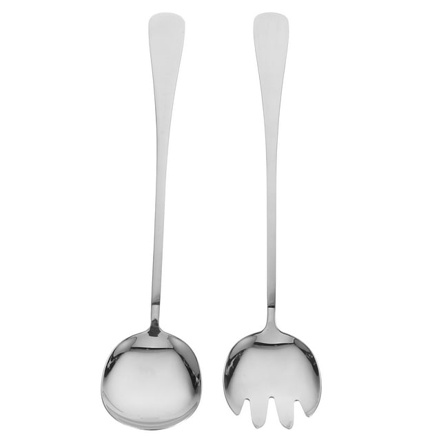 LIYUNMIAO 1 Set Large Serving Spoons and Fork for Buffet Utensil Daily