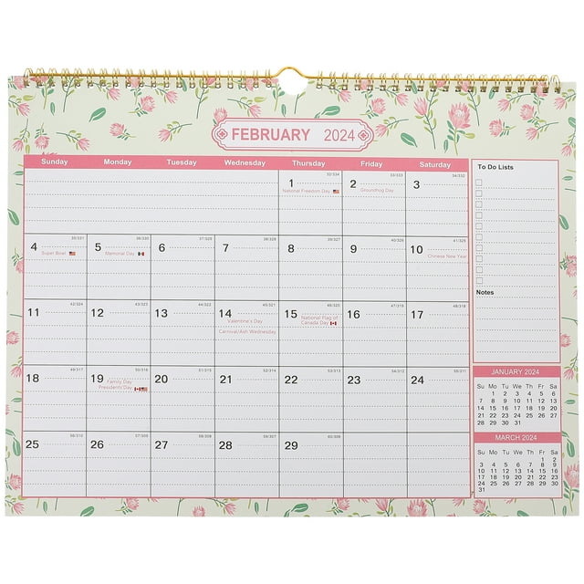 LIYUNMIAO 20242025 Monthly Wall Calendar Planner for Home & Office