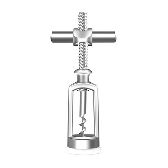 LIYUNMIAO Bar Bottle Corkscrew Wine Opener Zinc Alloy Spiral Self Pulling Silver