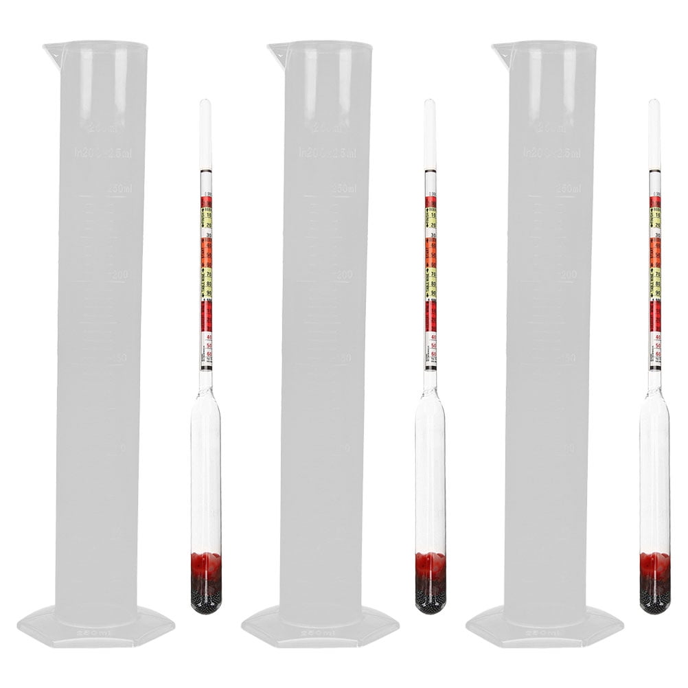 LIYUNMIAO Maple Syrup Hydrometer Test Kit for Home Brewing 3 Sets