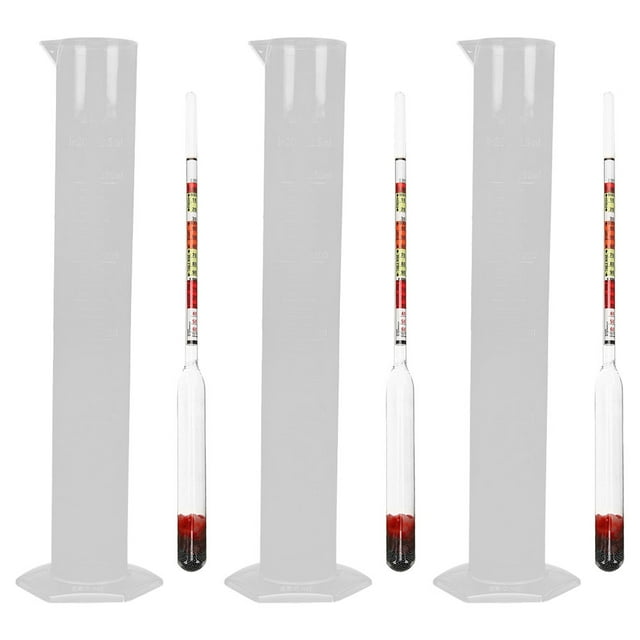 LIYUNMIAO Maple Syrup Hydrometer Test Kit for Home Brewing 3 Sets