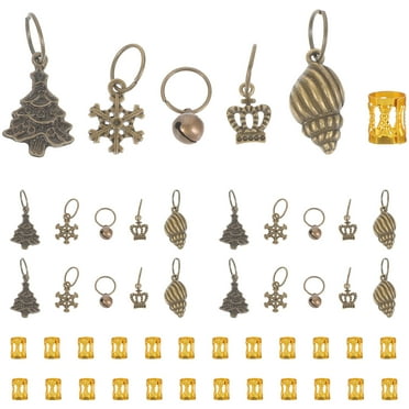 LIYUNMIAO Vintage Metal Hair Charms for Braids & Dreadlocks