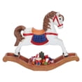 thumbnail image 1 of LIYUNMIAO Wooden Christmas Rocking Horse Figurine Xmas Decor Resin Ornaments, 1 of 6