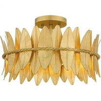 Quoizel Lighting - Liza - 3 Light Semi-Flush Mount In Modern Style-9.5 Inches