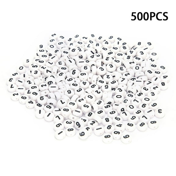 LIZEALUCKY Acrylic Beads, Small Size, for DIY Jewelry Making, 4x7mm, 500 Count