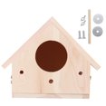 thumbnail image 1 of LIZEALUCKY Outdoor Innovative Wooden Bird House,Bird Houses for Outside ,Birdhouse Birds Nesting Breeding Cage Ornament Garden Decoration, 1 of 7