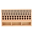 thumbnail image 1 of LIZEALUCKY Professional Leather Working Tool,98 Holes Storage Rack Leather Craft Tool Holder Box Hand Work Holder Stand Organizer for Making Punch Tools Organizer Storage[burlywood], 1 of 8