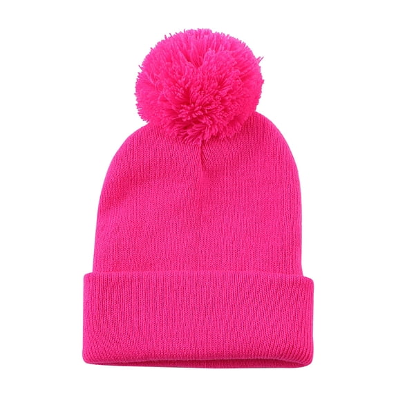 LIZENG Beanie for Kids Toddler Baby Soft Knit Winter Hat with Folded Brim Unisex Cute Winter Cap Hat and Mitten Set