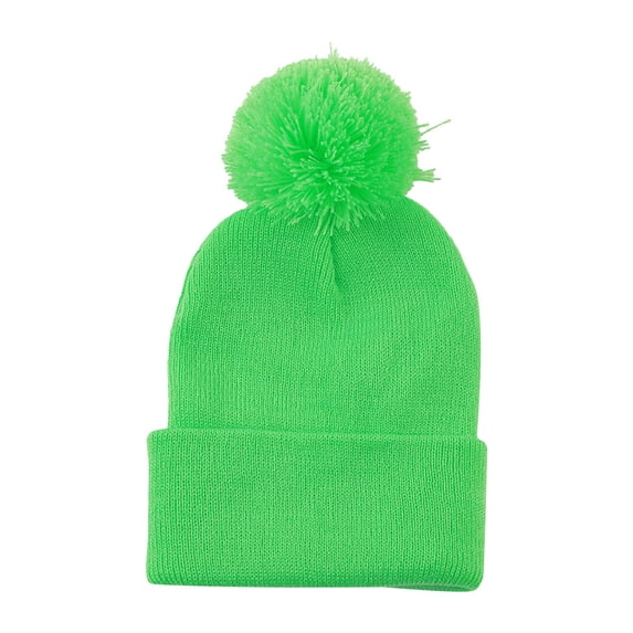 LIZENG Beanie for Kids Toddler Baby Soft Knit Winter Hat with Folded Brim Unisex Cute Winter Cap Hat and Mitten Set
