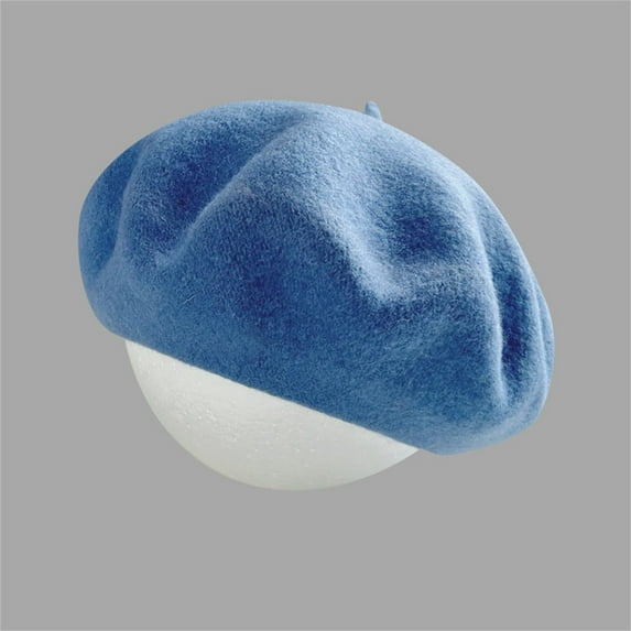 LIZENG Clearance Wool Beret Hat French Beret Cap Winter Artist Painter Hat Solid Color For Women Women's Beret Hat French Artist Cap Solid Color Wool Casual Classic