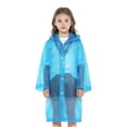 thumbnail image 1 of LIZENG Girls Clear Rain Jacket for Kids Reusable Waterproof Quick Dry Raincoat Children Lightweight Hiking Camping Rain Poncho, 1 of 5