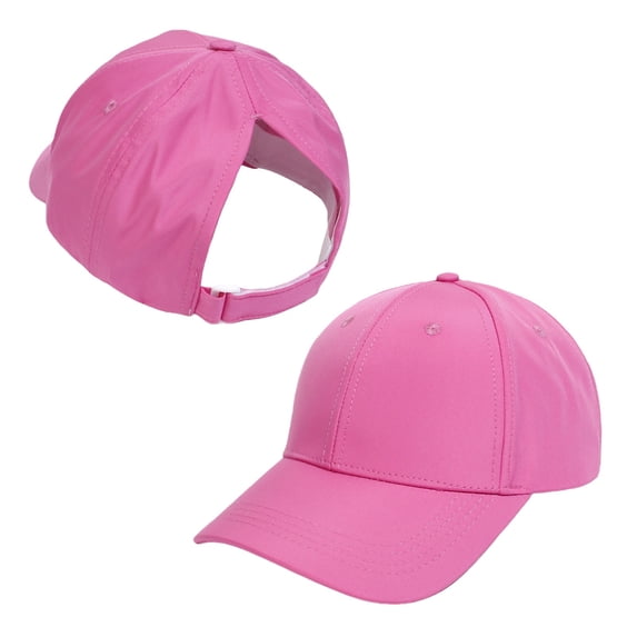 LIZENG Girls Glitter Baseball Cap Kids Adjustable Ponytail Hat Toddler Summer Mesh Trucker Hats