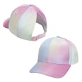 thumbnail image 1 of LIZENG Girls Glitter Baseball Cap Kids Adjustable Ponytail Hat Toddler Summer Mesh Trucker Hats, 1 of 4