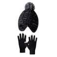 thumbnail image 1 of LIZENG Kids Knit Hat and Mittens Set Winter Beanie with & Gloves 2 Piece Set for Baby Toddler Boy Girl Soft Stretchable Multi Color Winter Hat Kids Girl, 1 of 4