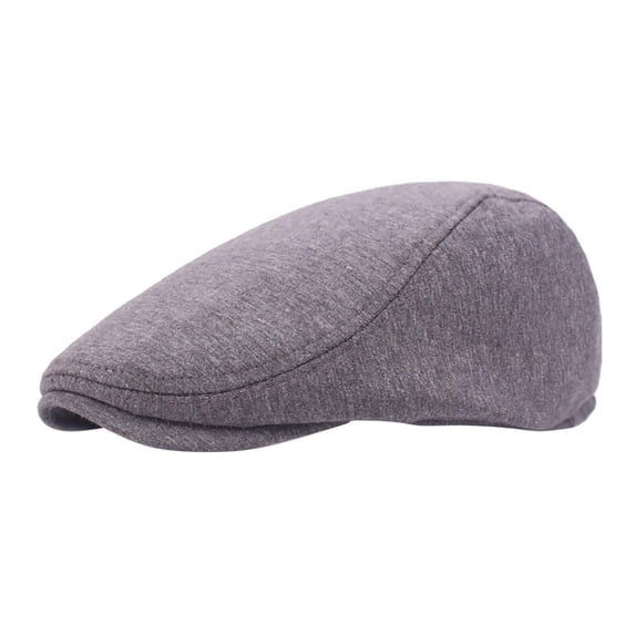 LIZENG Men's Cotton Flat Newsboy Driving Hat Cap Newsboy Men's Hat Cotton Soft Stretch Fit Men Cap Cabbie Driving Hat for Men