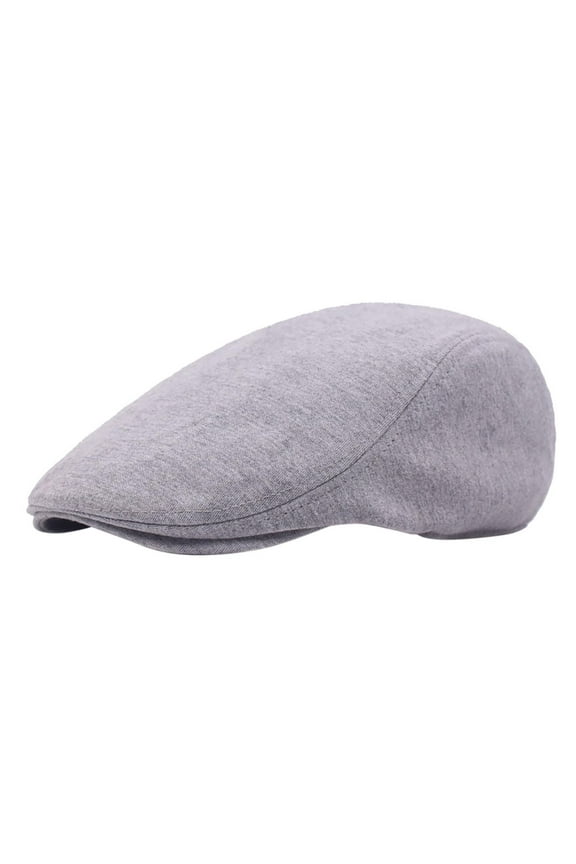 Men's Cotton Flat Newsboy Driving Hat Cap Newsboy Men's Hat Cotton Soft Stretch Fit Men Cap Cabbie Driving Hat for Men