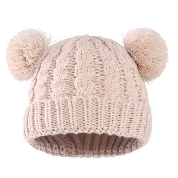 LIZENG Toddler Hat Autumn and Winter Wool Knitted Hat Baby Pullover Hat Boys and Girls Baby Hat Toddler Boy Baseball Hat