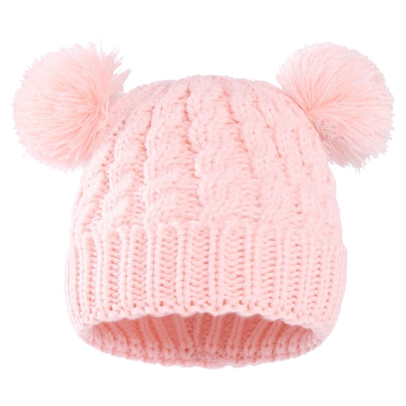 LIZENG Toddler Hat Autumn and Winter Wool Knitted Hat Baby Pullover Hat Boys and Girls Baby Hat Toddler Boy Baseball Hat