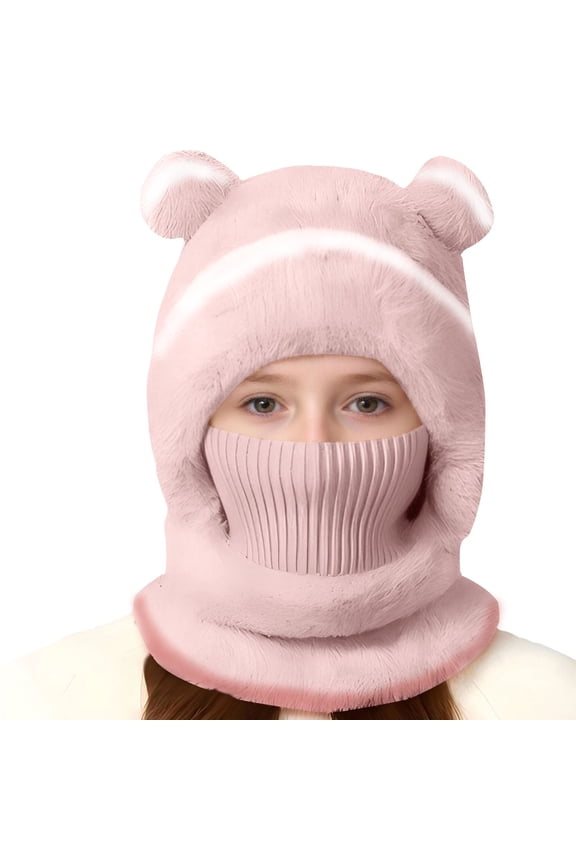 Toddler Parent Child Warm Hat Cute Hat Scarf Knitted Hat Three In One Hat Scarf Baby Easter Hat